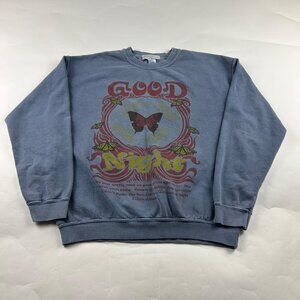 Project Social T Urban Outfitters Good Night Butterfly Pullover Sweatshirt S/M